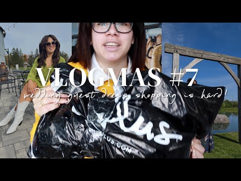 Wedding Guest Dress Try-On Haul | VLOGMAS