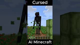 What is the enderman doing?💀 #aiminecraft #minecraft #aimeme
