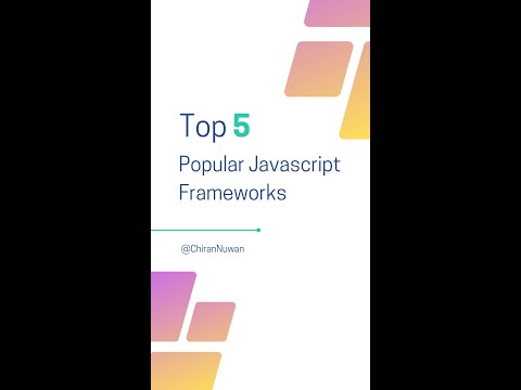 Top 5 Most Popular JS Frameworks #shorts