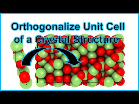 Orthogonalize Unit Cell of a Crystal Structure