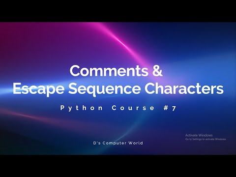 Python Course #7 | Comments & Escape Sequence Characters #python #viral #coding #madewithfilmora
