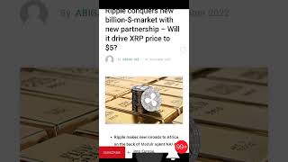 💥💥💥#ripple conquers new billion $ market #xrpnewstoday #ripplenewstoday #blockchainnewstoday