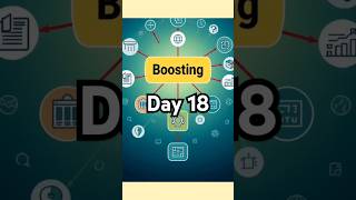 Day 18: Boosting #datascience #datascience #youtubeshorts #ai #viralvideo #bigdata