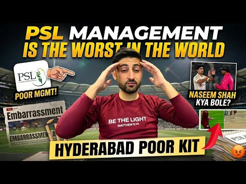 PSL Poor Management | Hyderabad Kingsman Low Quality Kit | Naseem Shah Tweet About Maryam Nawaz 