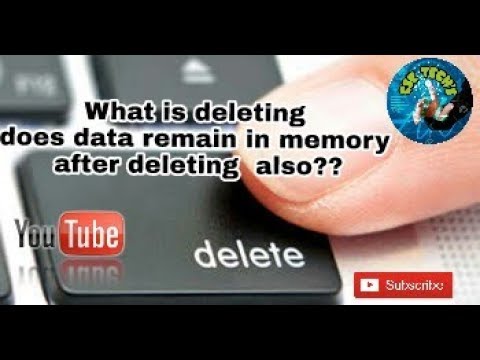 What is delete and does data remain in memory after deleting  also??-Ak