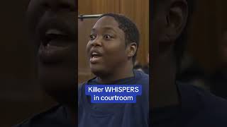 Killer WHISPERS to the judge in courtroom