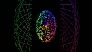 Beautiful Colorful Pattern Using Python Turtle & Colorate | Python Creative Coding #shorts #python