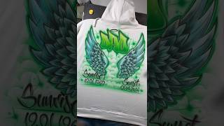 #memorablegifts  #customhoodie #handpainted #airbrush #customdesign #restinpeace