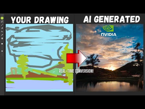 NVIDIA Canvas - An INCREDIBLE AI Drawing Software!