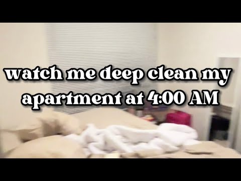 watch me deep clean my apartment at 4 am 😭😭 #deepcleaning #cleaning #cleaningmotivation #vlog