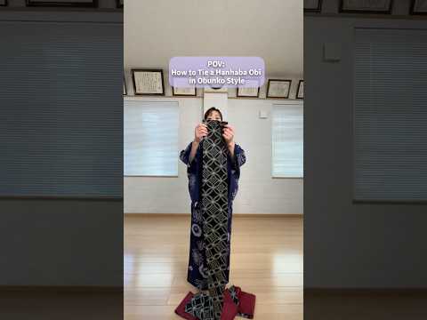 How to Tie an Obi (Yukata Belt) | Step-by-Step Kimono Experience in Japan 🇯🇵
