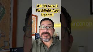 iOS 18 beta 3 flashlight app update! #apple #iphone #shorts #smartphone #iosbeta