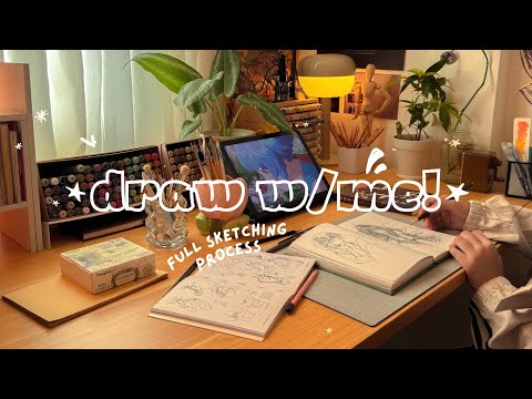 how I sketch from start to finish 🌱