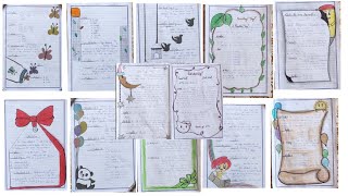 Project paper boder design.. #projectpaperborderdesign  #project
