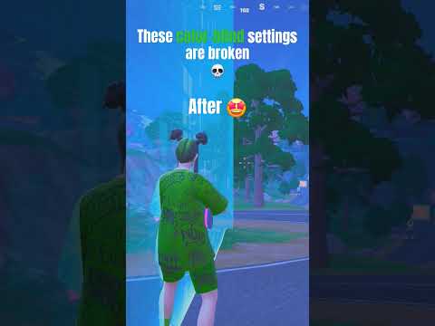 Best Color Blind Settings 🤫 #fortnite #shorts