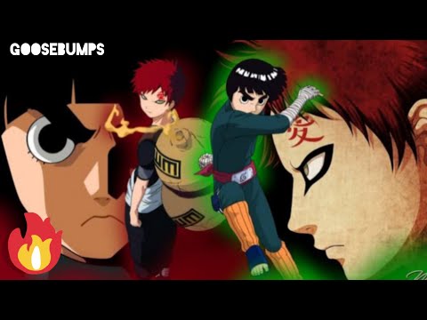 🔥Mass goosebumps scene rocklee vs gaara.      ×(VEERAN SONG) OVERLOAD #gaara #rocklee #naruto
