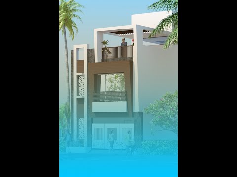 Modern House design elevation #short exterior @ 3D HOME DESIGN shorts #short #viral #ytshorts #3d