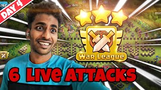 Clash of clans | clan war league with 6 accounts malayalam 