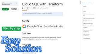 Cloud SQL with Terraform | #GSP234 | #qwiklabs | #arcade | #solution | #qwiklabsarcade2025