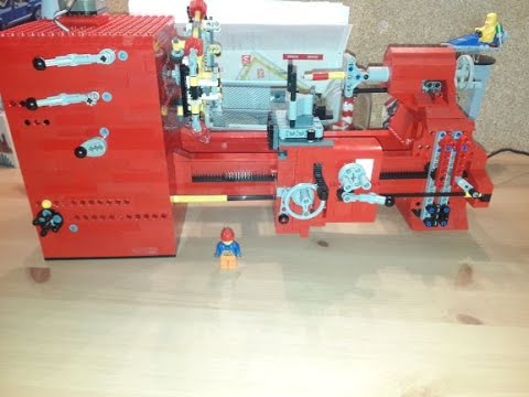 MOC functional LEGO® Lathe