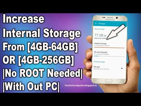 How to increase internal storage no root