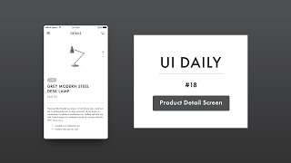 UI Daily #18: Product Detail Screen