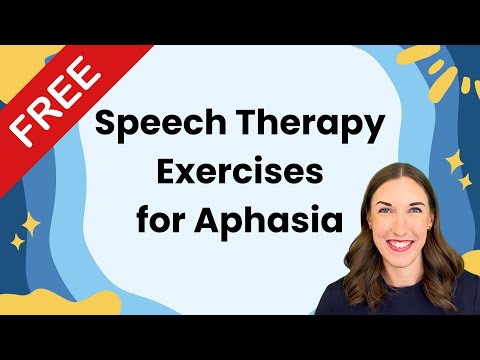 Free Speech Therapy Exercises for Aphasia at Home | Practice After Stroke, Brain Injury, or Tumor