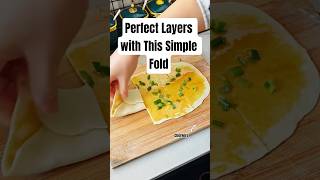 Perfect Layers with This Simple Fold #paratha #folding #tricks #viral #reels #chefwire