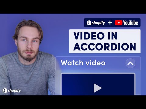 Shopify - How to Add a Video inside Collapsible Row on Product Page (Dawn Theme)