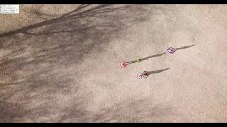 Multiple Target Tracking on R2 from moving UAV with people walking