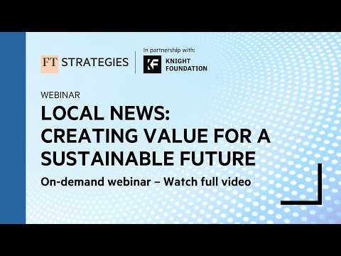 WEBINAR: Creating Value for a Sustainable Future