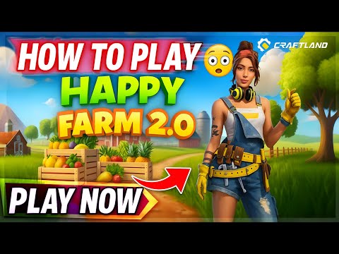 Happy Farm 2.0 😱 Free Fire Craftland Map | OP Farming Game Map in Free Fire!