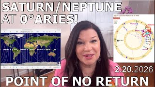 EPIC! Saturn/Neptune Conjunct 0° Aries [2.20.26] Leaders + U.S. AstroCartography Astrology Forecasts