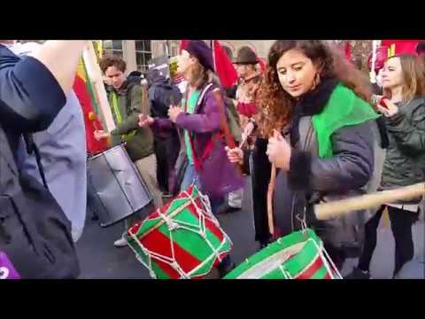 Anti Racist Demo   Street Drummers