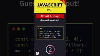 🤖 What Does This Filter+Map Chain Return in JS? #codingquiz #frontenddev #coding #quiz  #programming