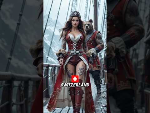 Countries as Pirate Queens and Her Bodyguards💀 #countries #aifusion #shorts