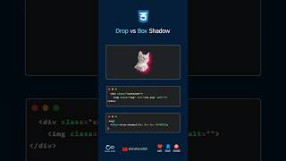 CSS Drop Shadow vs Box Shadow #css3 #learncss #webdev