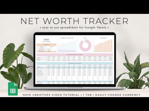 Net Worth Tracker Spreadsheet