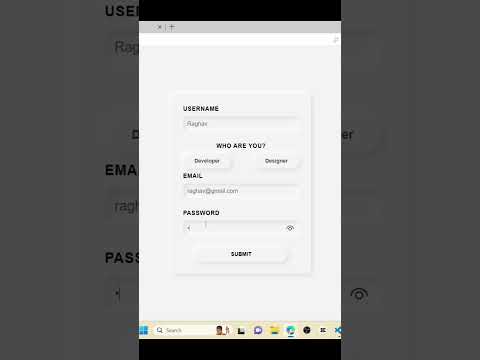 Neumorphism Sign Up Form in HTML & CSS || #astechmaster #html #css
