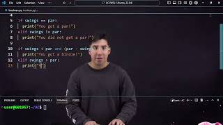 Python boolean logic (and, or) - golfing with Anthony