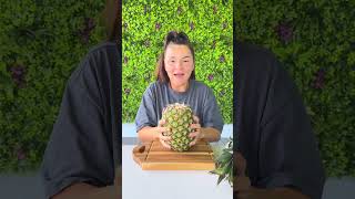 How to Open Pineapple 😳🍍 #shorts #khamitovy #martaandrustam