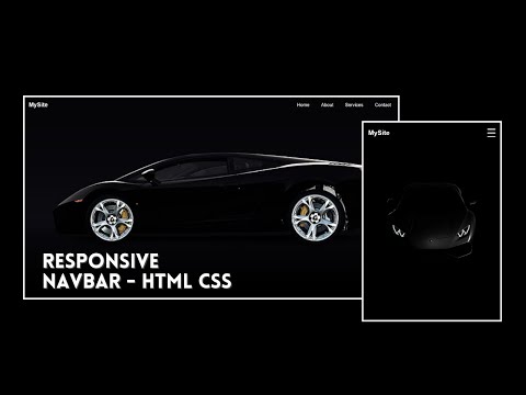 Responsive Navbar using HTML, CSS & JavaScript