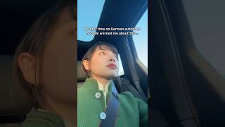 First time on German autobahn