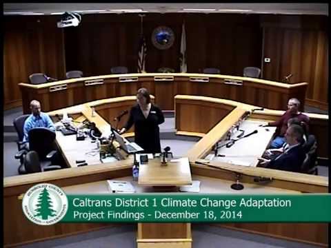 Caltrans District 1 Climate Change Adaptation Project Findings