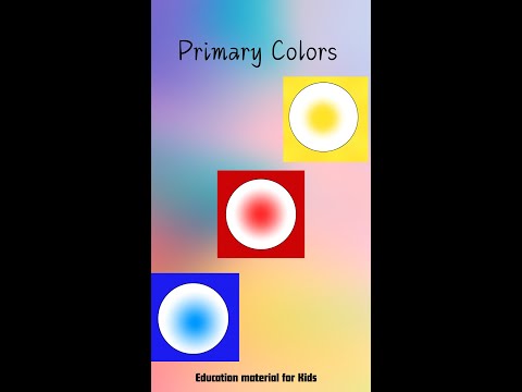 Special colors  - called primary colors