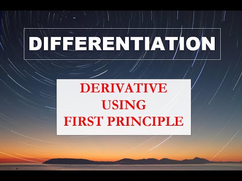 Differentiation | Derivative using First Principle