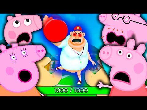 Peppa Pig ESCAPE EVIL GYM TEACHER in Roblox!