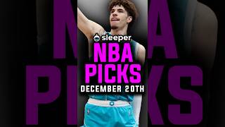BEST Sleeper NBA Picks for today! 12/20/2024 | Sleeper Picks Promo Code