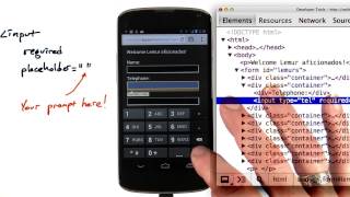 Input attributes - Mobile Web Development