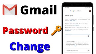 Gmail password change in mobile How to change password on gmail